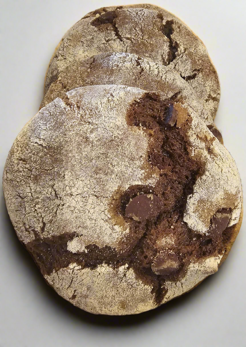 Einkorn Sourdough Chocolate Crinkle Cookies