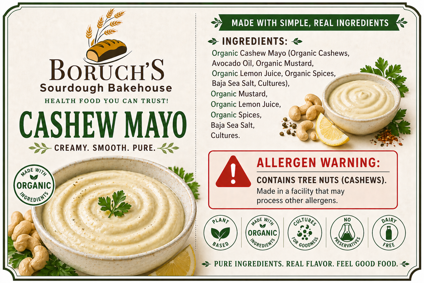 Cashew Mayo (Probiotic Cultured)