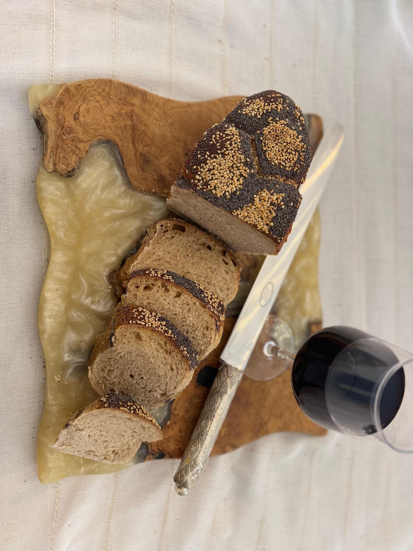 Light Spelt Braided Sourdough Challah